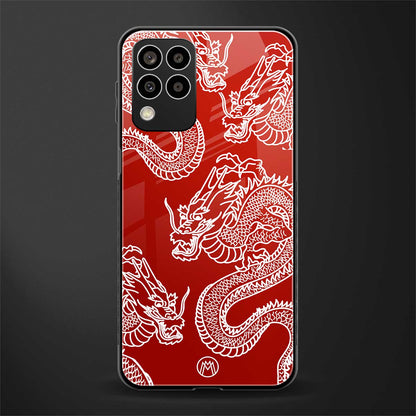dragons red back phone cover | glass case for samsung galaxy m33 5g