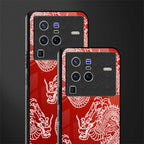 dragons red glass case for vivo x80 pro 5g image-2