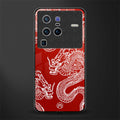 dragons red glass case for vivo x80 pro 5g image