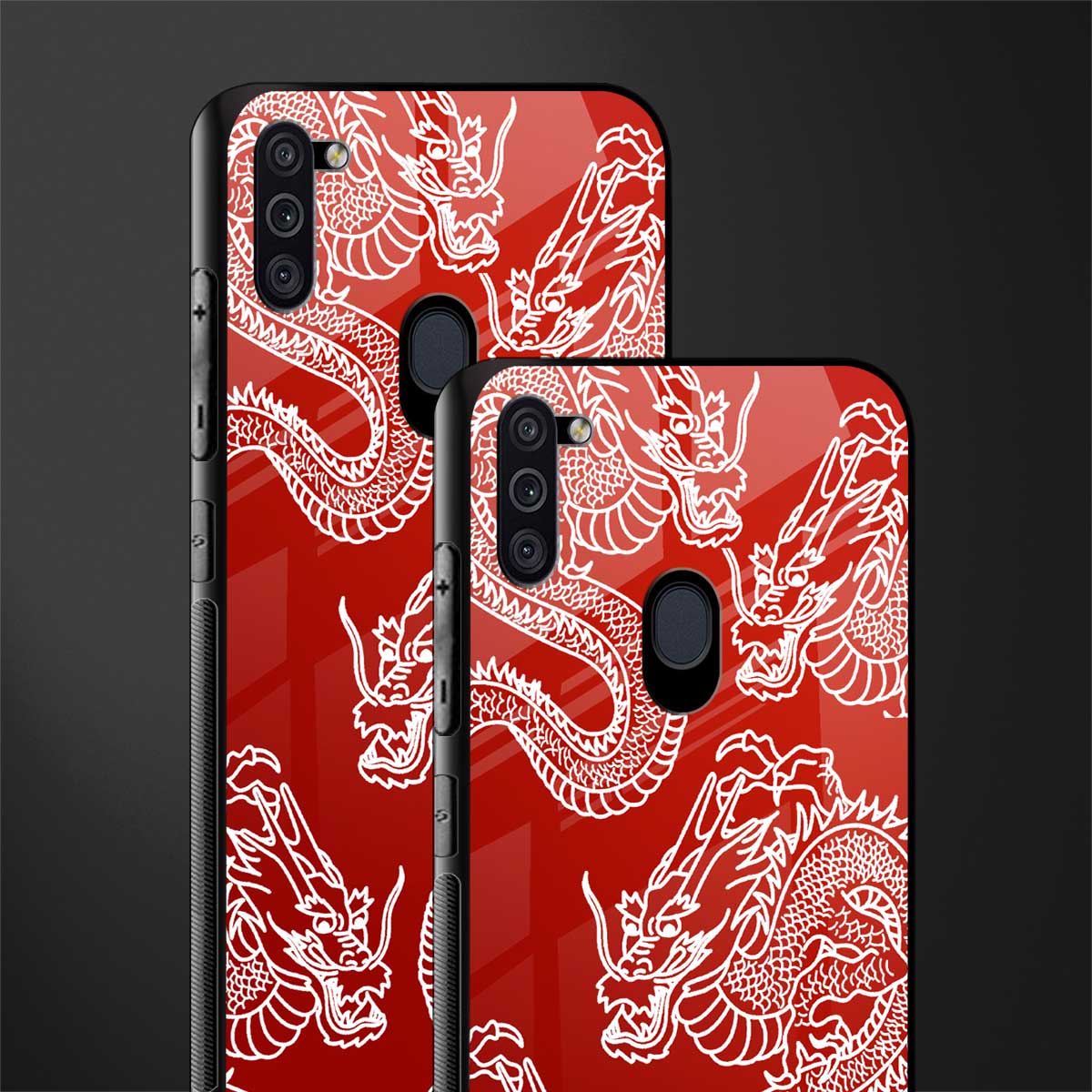 dragons red glass case for samsung a11 image-2