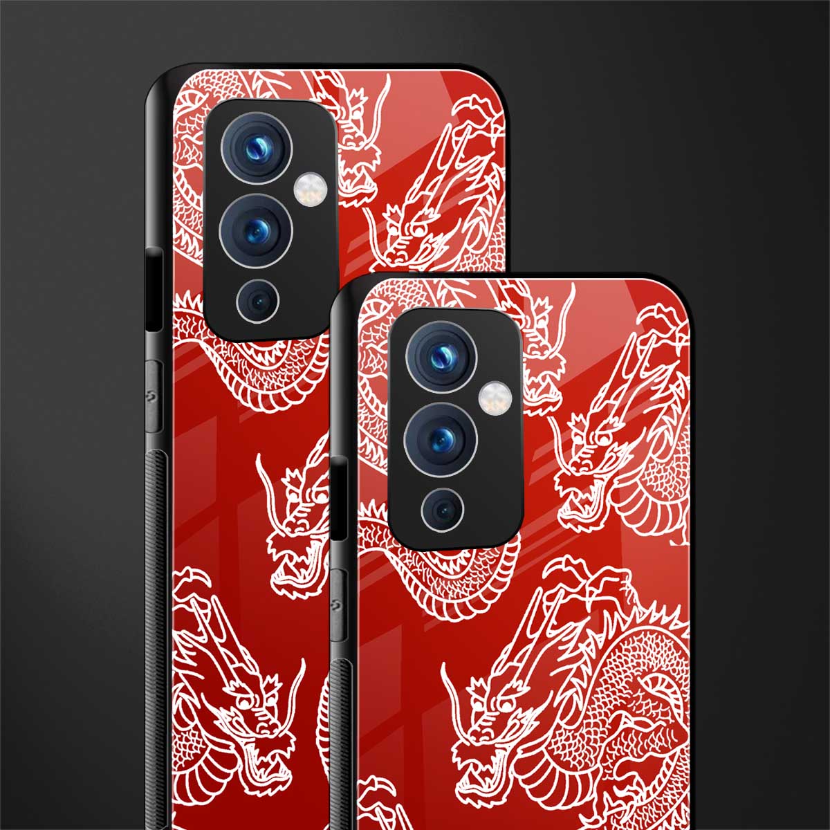 dragons red back phone cover | glass case for oneplus 9