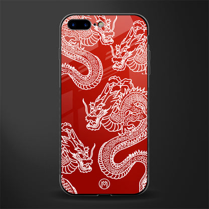 dragons red glass case for iphone 7 plus image