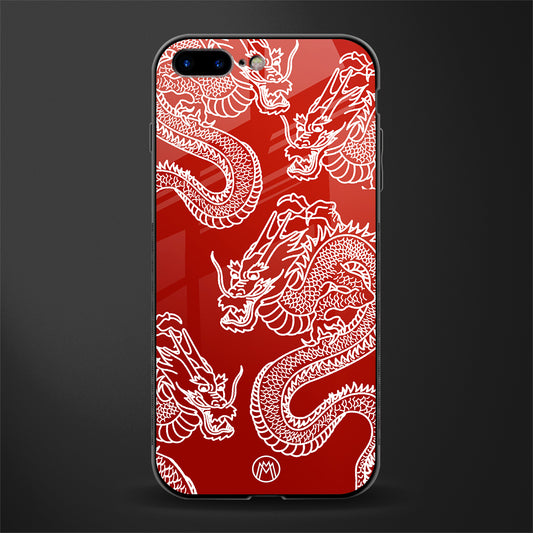 dragons red glass case for iphone 7 plus image