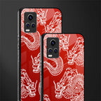 dragons red back phone cover | glass case for vivo v21e 4g