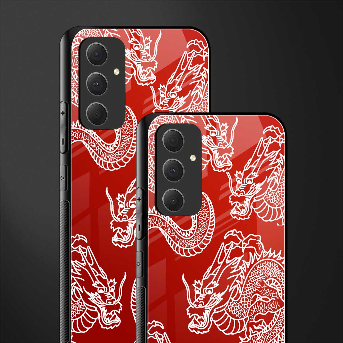 dragons red back phone cover | glass case for samsung galaxy a54 5g