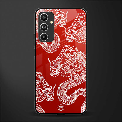 dragons red back phone cover | glass case for samsung galaxy a54 5g