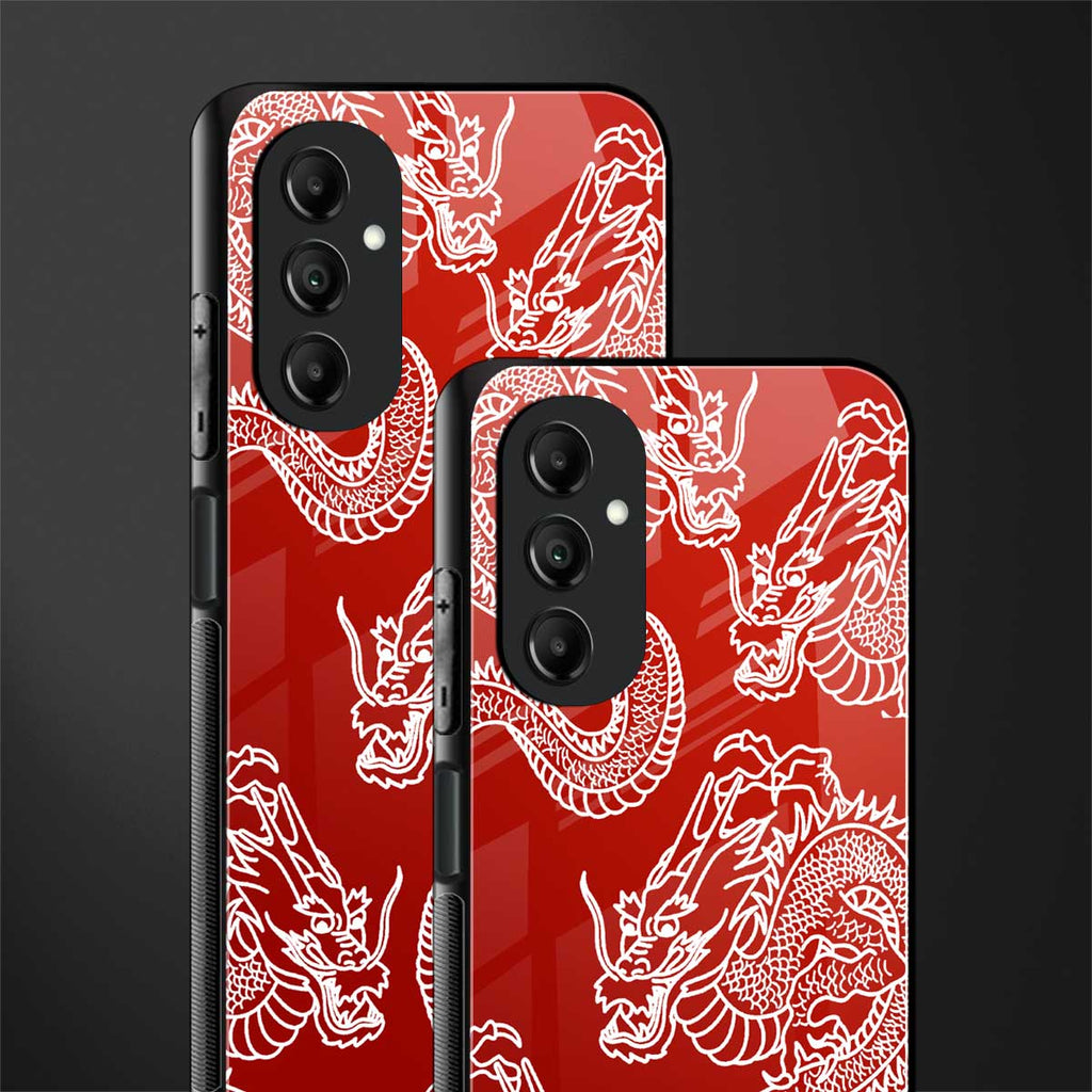dragons red back phone cover | glass case for samsung galaxy a14 5g