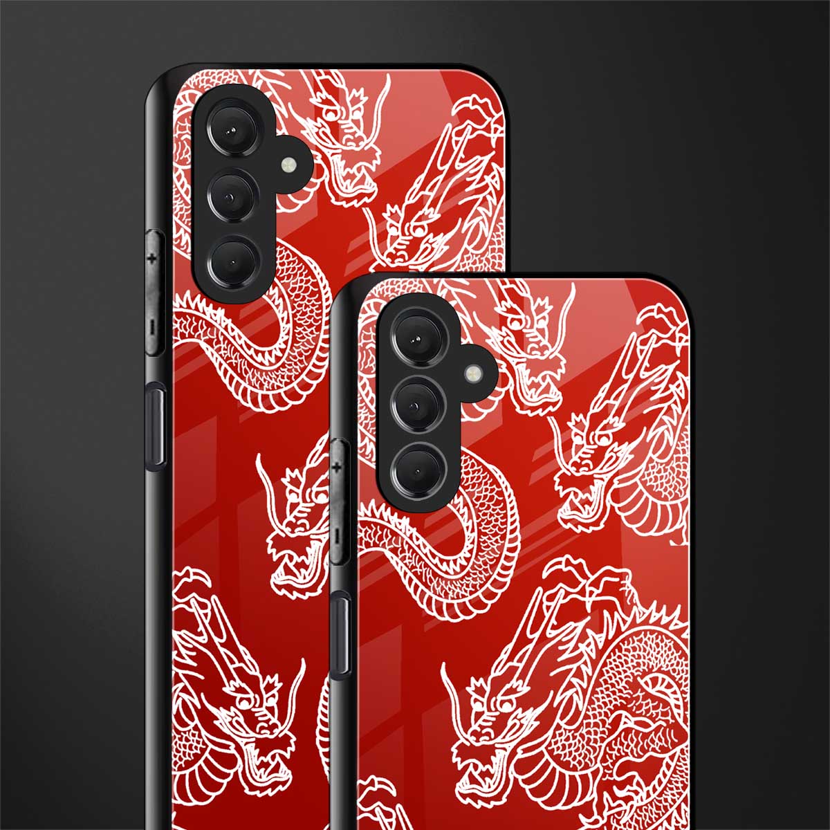 dragons red back phone cover | glass case for samsun galaxy a24 4g
