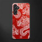 dragons red back phone cover | glass case for samsun galaxy a24 4g