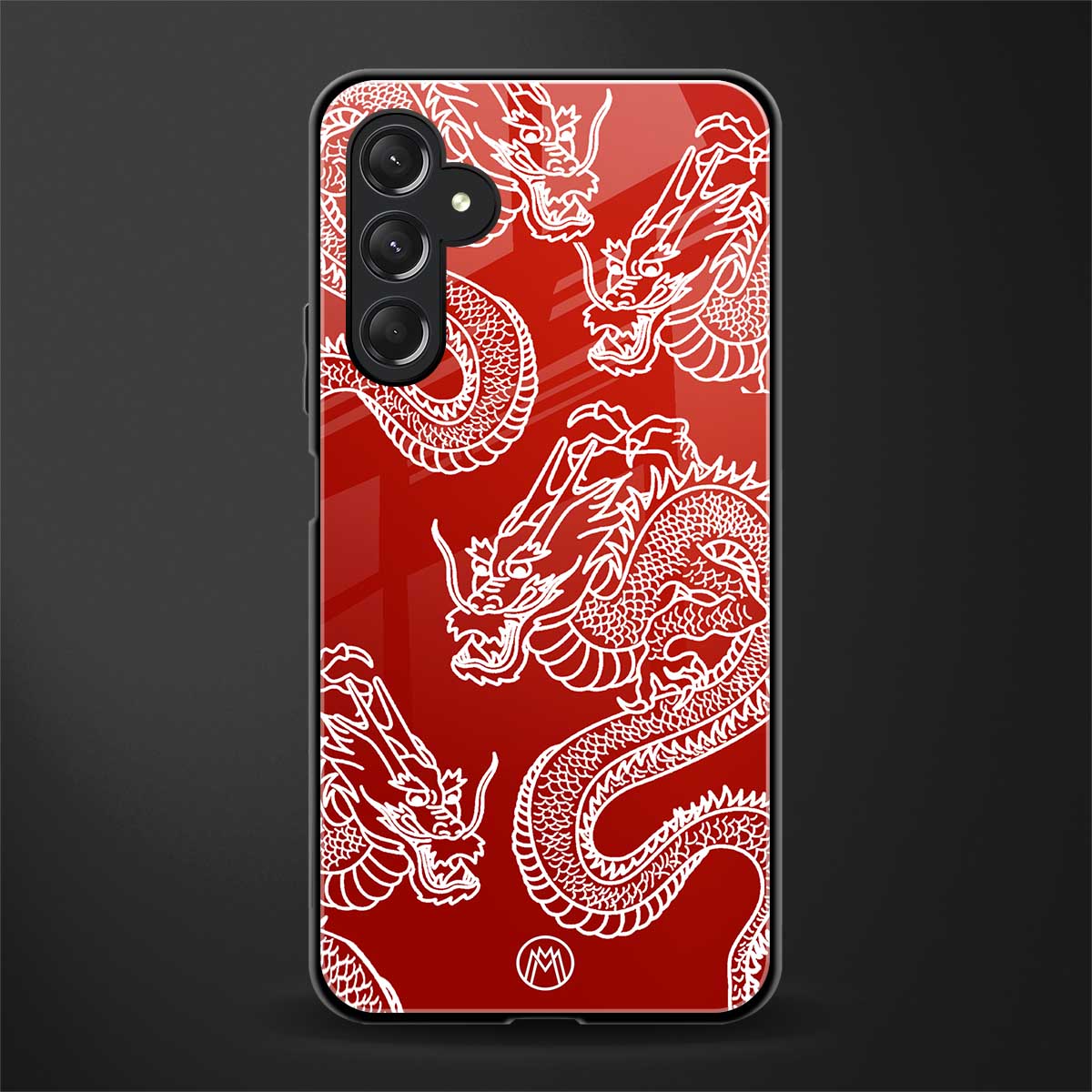 dragons red back phone cover | glass case for samsun galaxy a24 4g