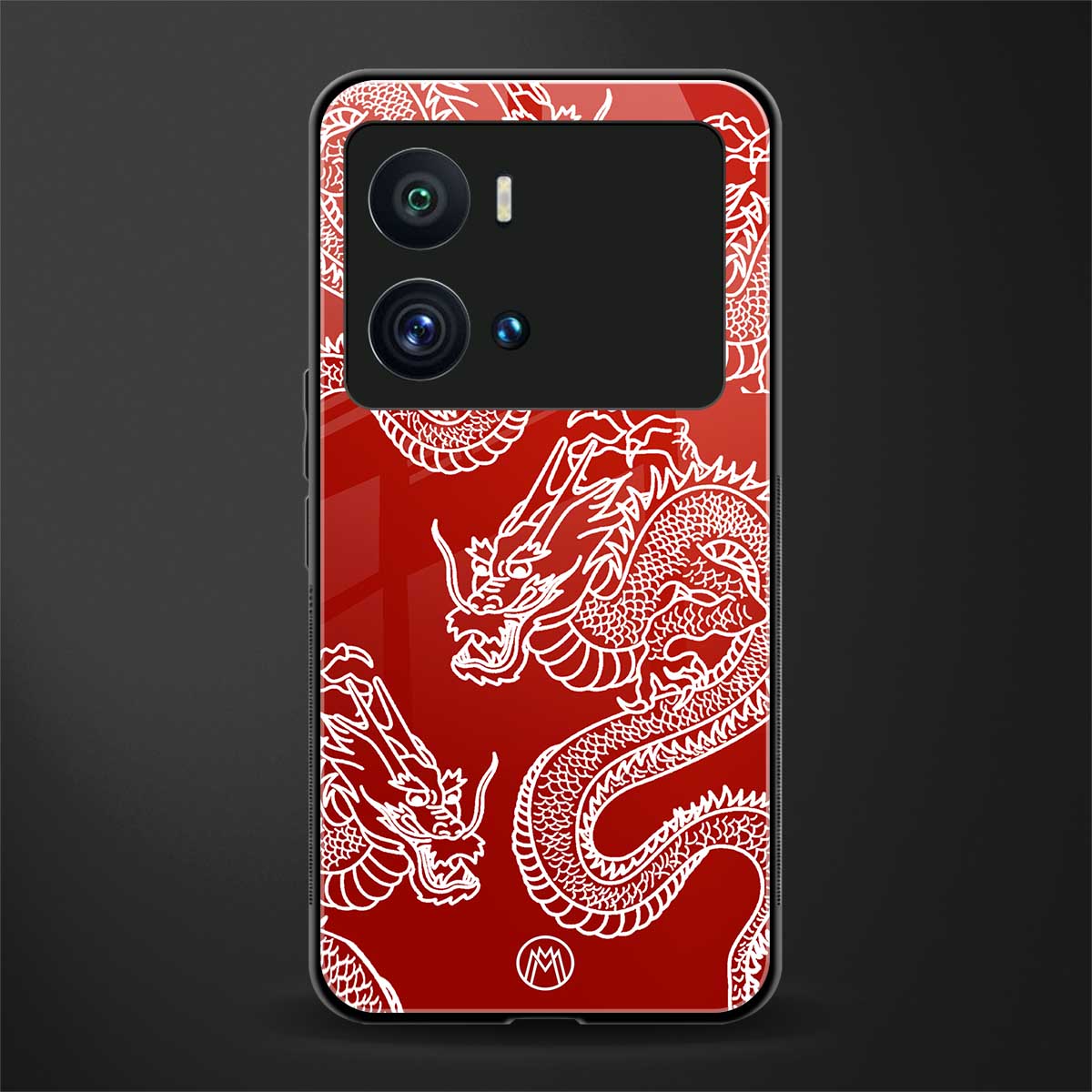 dragons red back phone cover | glass case for iQOO 9 Pro