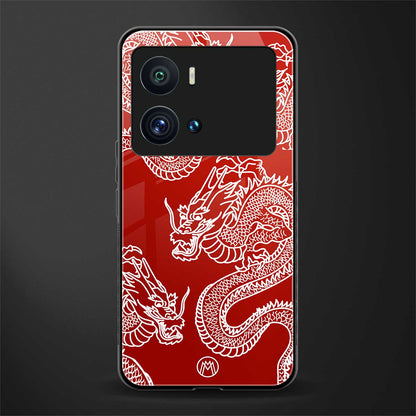 dragons red back phone cover | glass case for iQOO 9 Pro