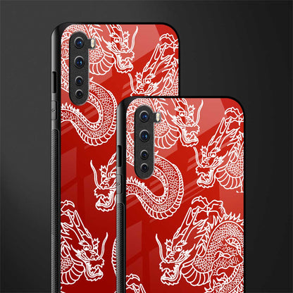 dragons red glass case for oneplus nord ac2001 image-2