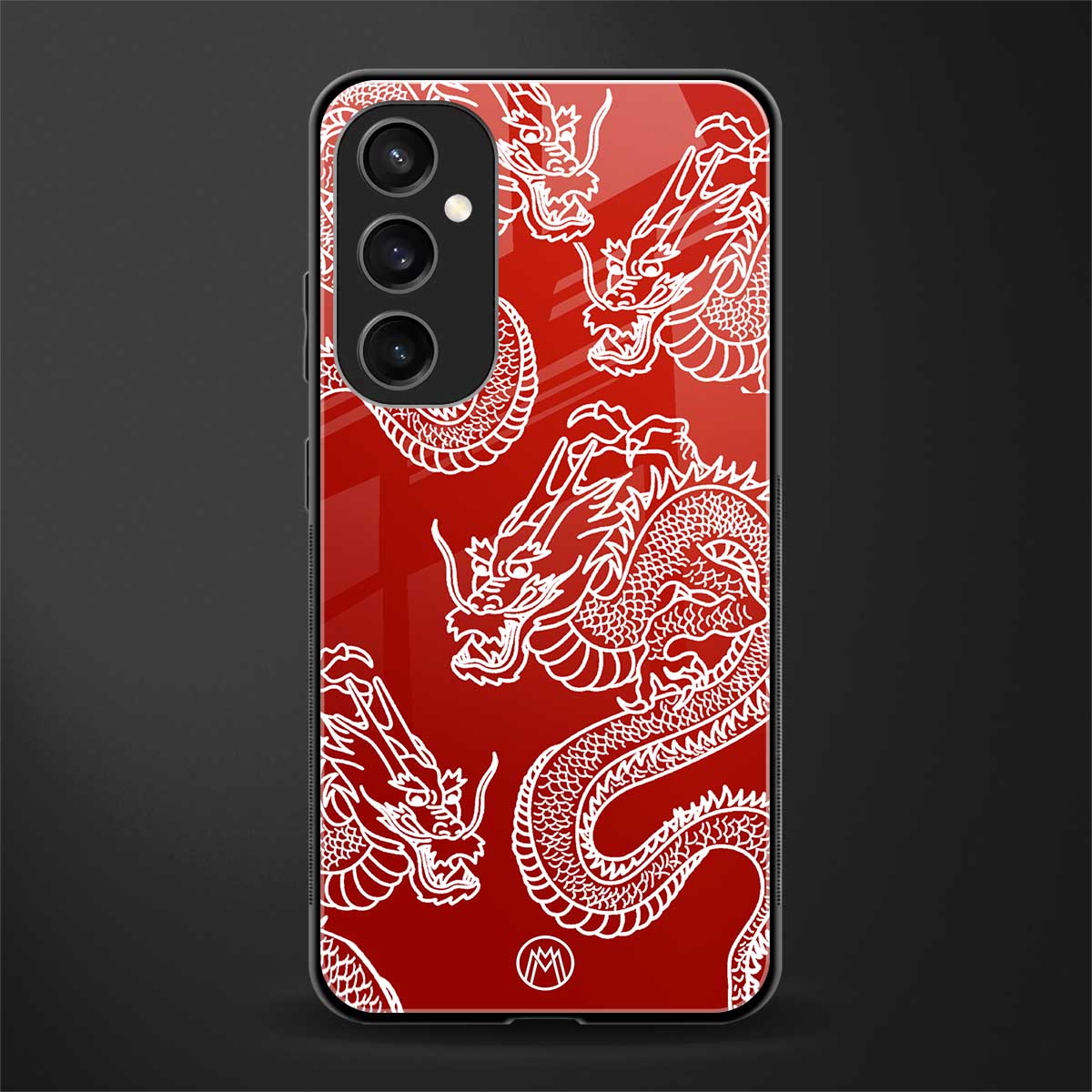 dragons red back phone cover | glass case for samsung galaxy s23 fe 5g