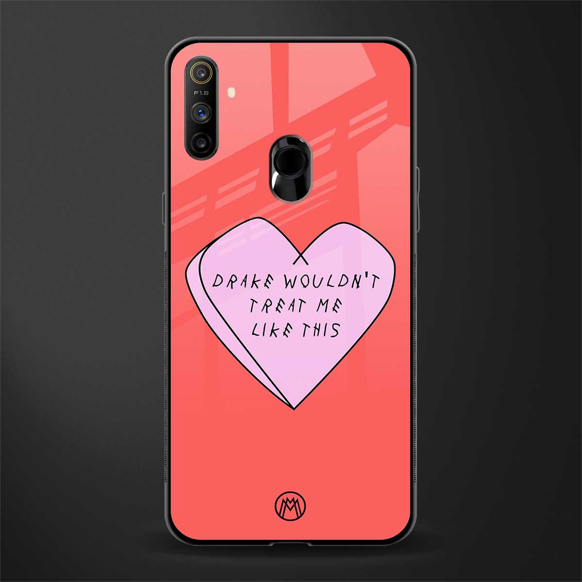 drake wouldn't treat me like this glass case for realme narzo 10a image
