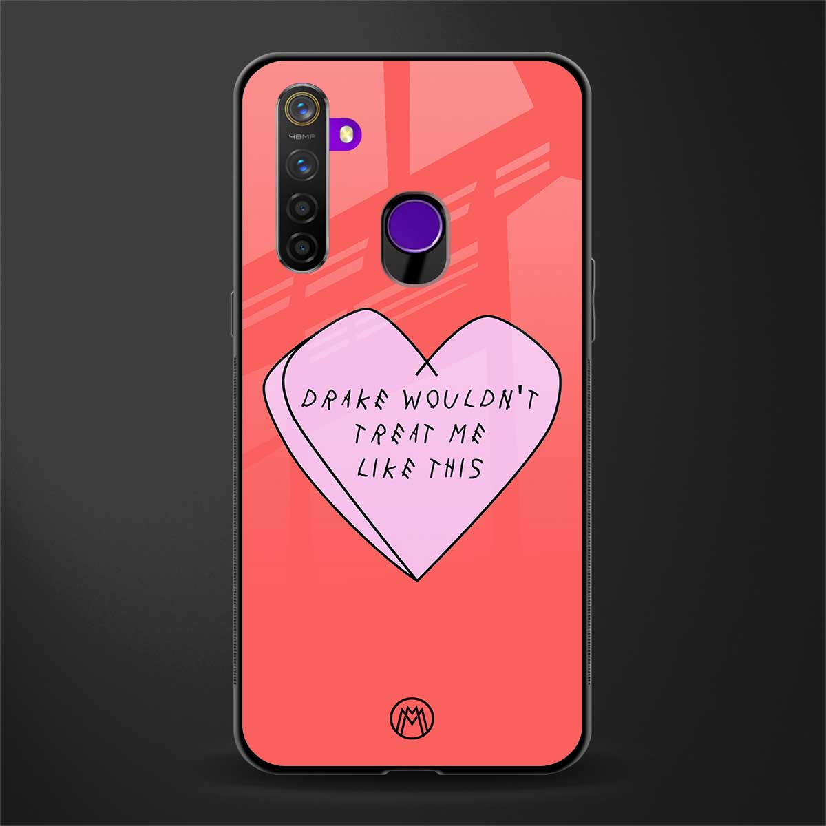 drake wouldn't treat me like this glass case for realme 5i image