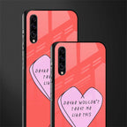 drake wouldn't treat me like this glass case for samsung galaxy a70s image-2