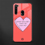 drake wouldn't treat me like this glass case for redmi note 8 image