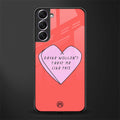 drake wouldn't treat me like this glass case for samsung galaxy s21 image