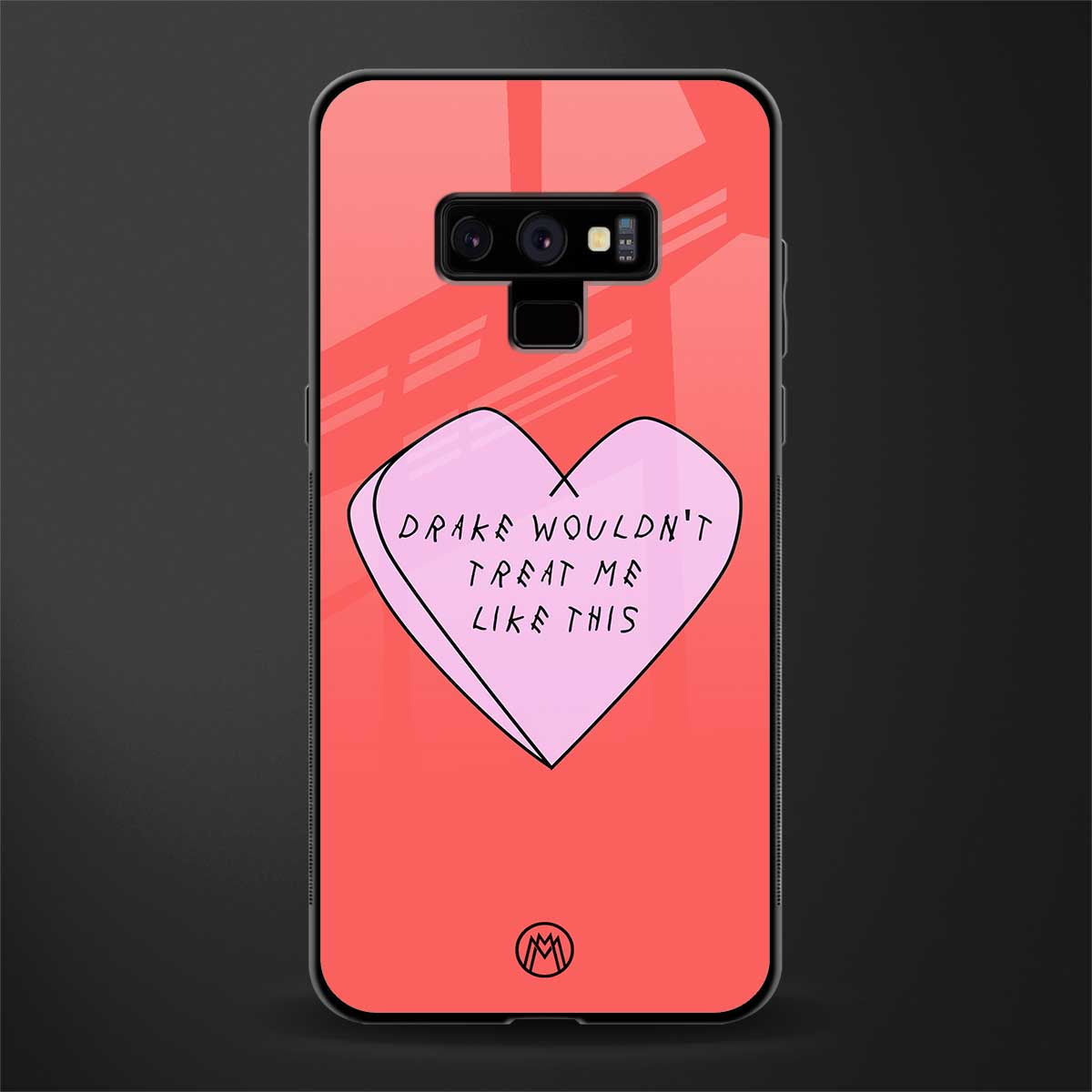 drake wouldn't treat me like this glass case for samsung galaxy note 9 image
