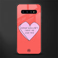 drake wouldn't treat me like this glass case for samsung galaxy s10 plus image