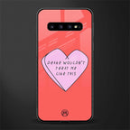 drake wouldn't treat me like this glass case for samsung galaxy s10 plus image