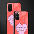 drake wouldn't treat me like this glass case for samsung galaxy s20 plus image-2