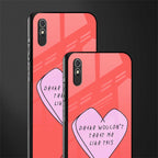 drake wouldn't treat me like this glass case for redmi 9a image-2
