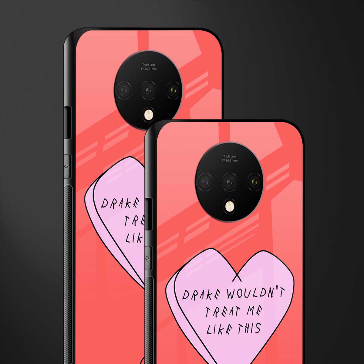 drake wouldn't treat me like this glass case for oneplus 7t image-2