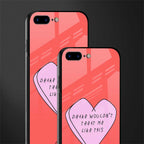 drake wouldn't treat me like this glass case for iphone 8 plus image-2