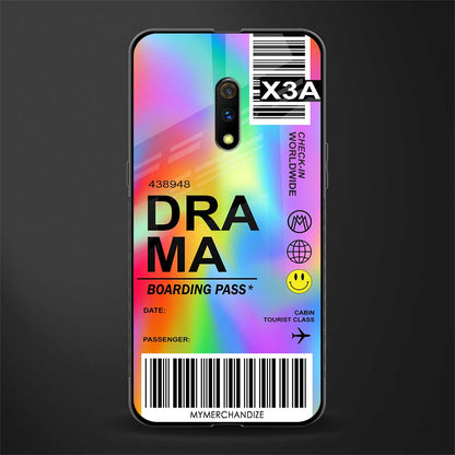 drama glass case for realme x image