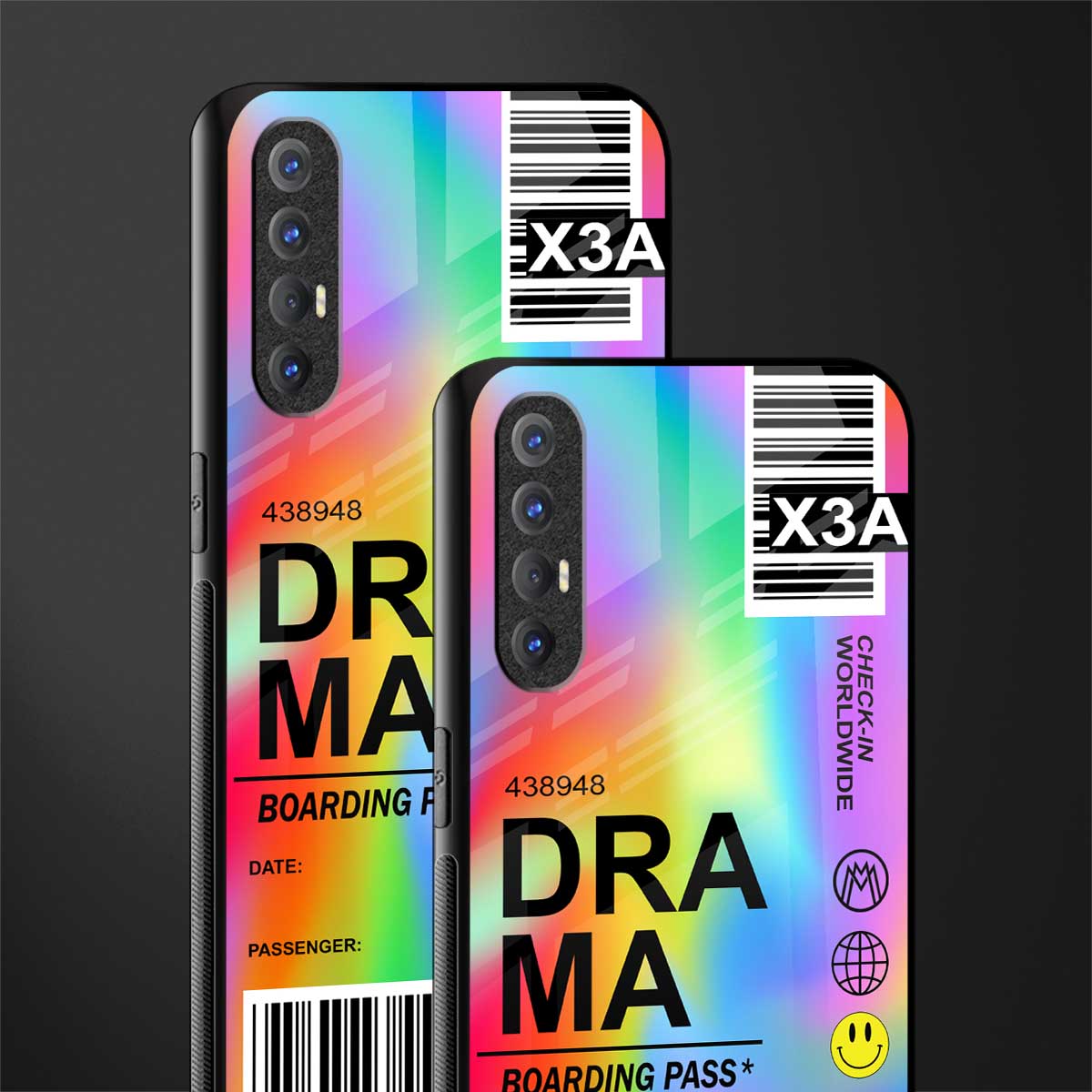 drama glass case for oppo reno 3 pro image-2