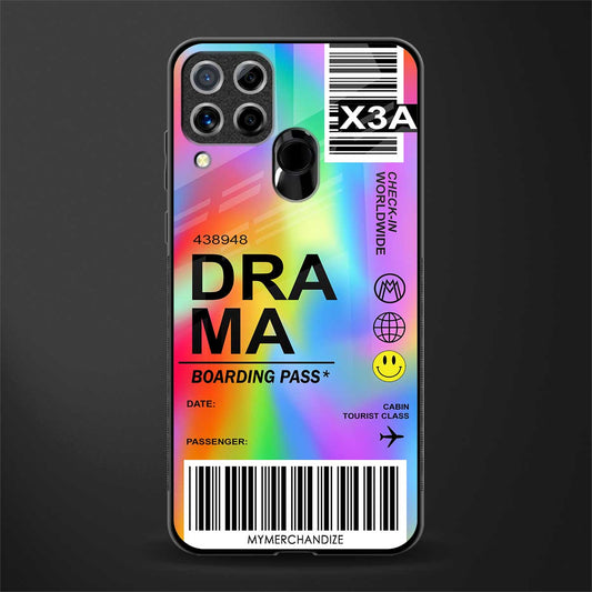 drama glass case for realme c15 image