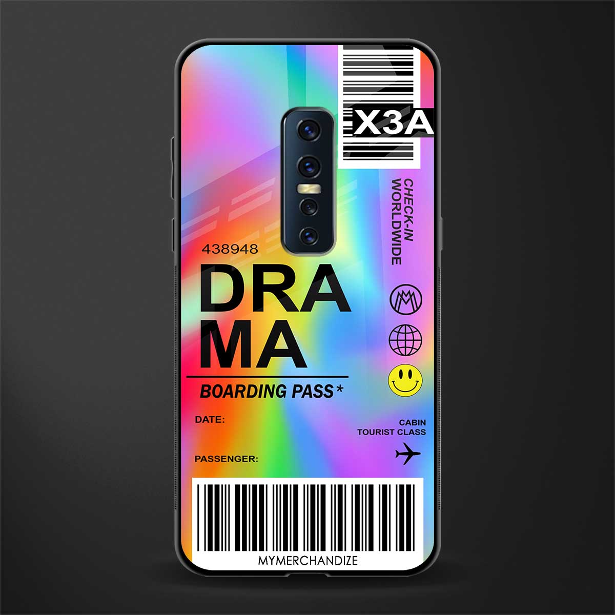 drama glass case for vivo v17 pro image