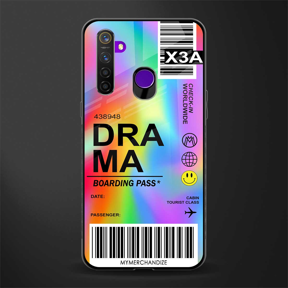 drama glass case for realme 5 pro image