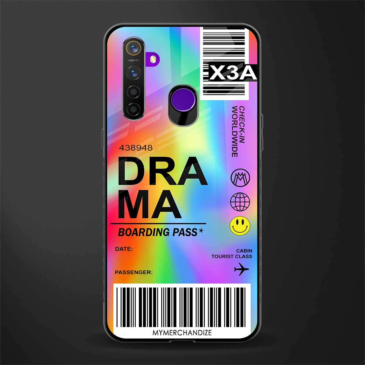 drama glass case for realme 5 image