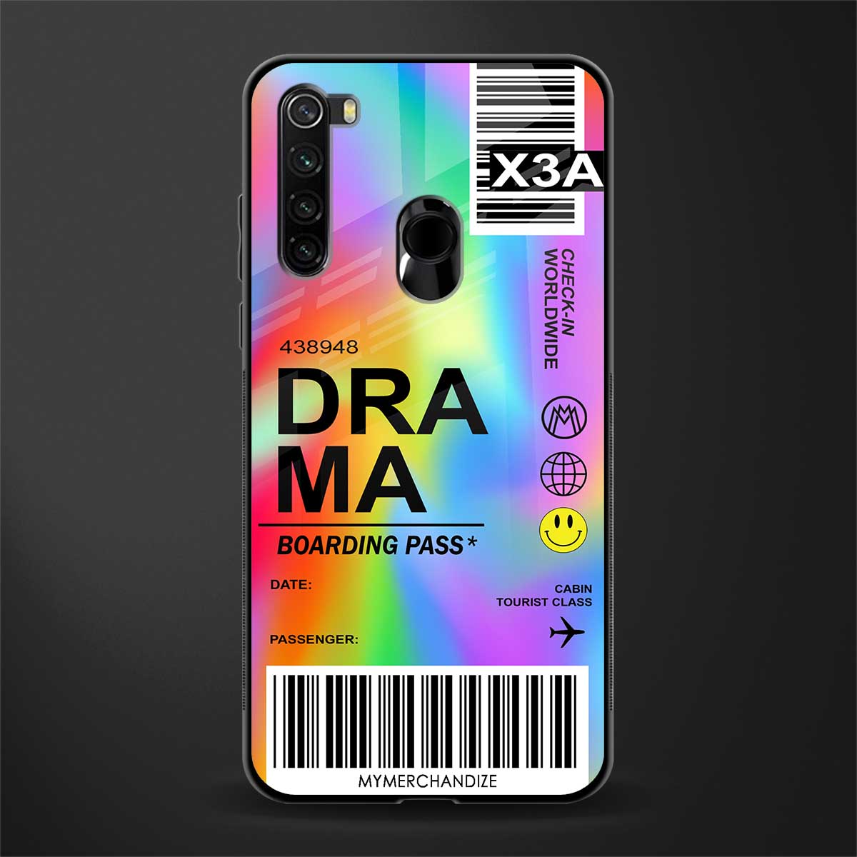 drama glass case for redmi note 8 image