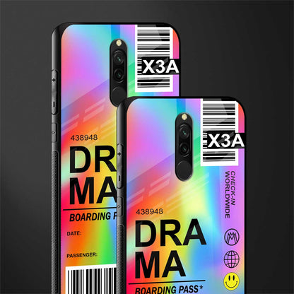 drama glass case for redmi 8 image-2