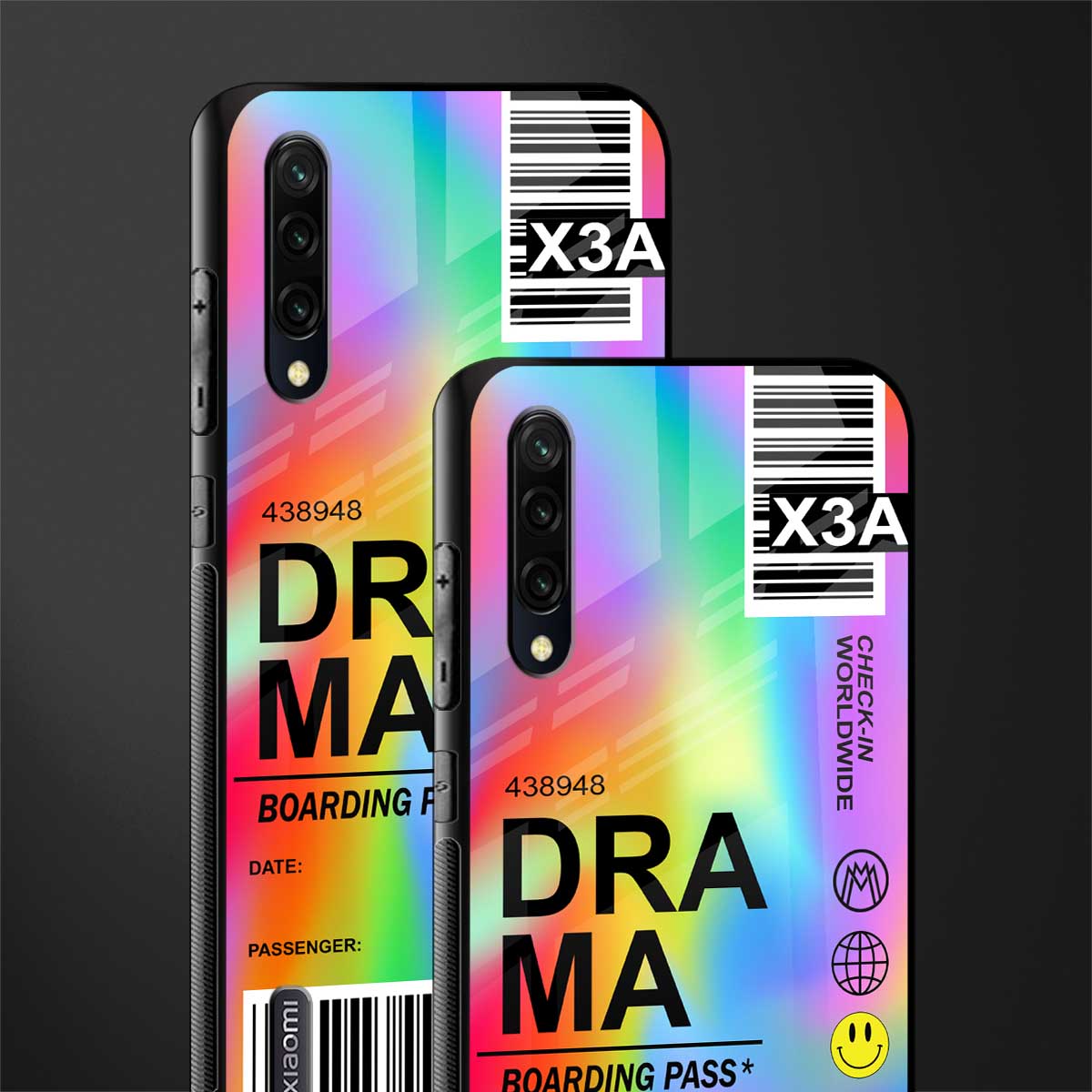 drama glass case for mi a3 redmi a3 image-2