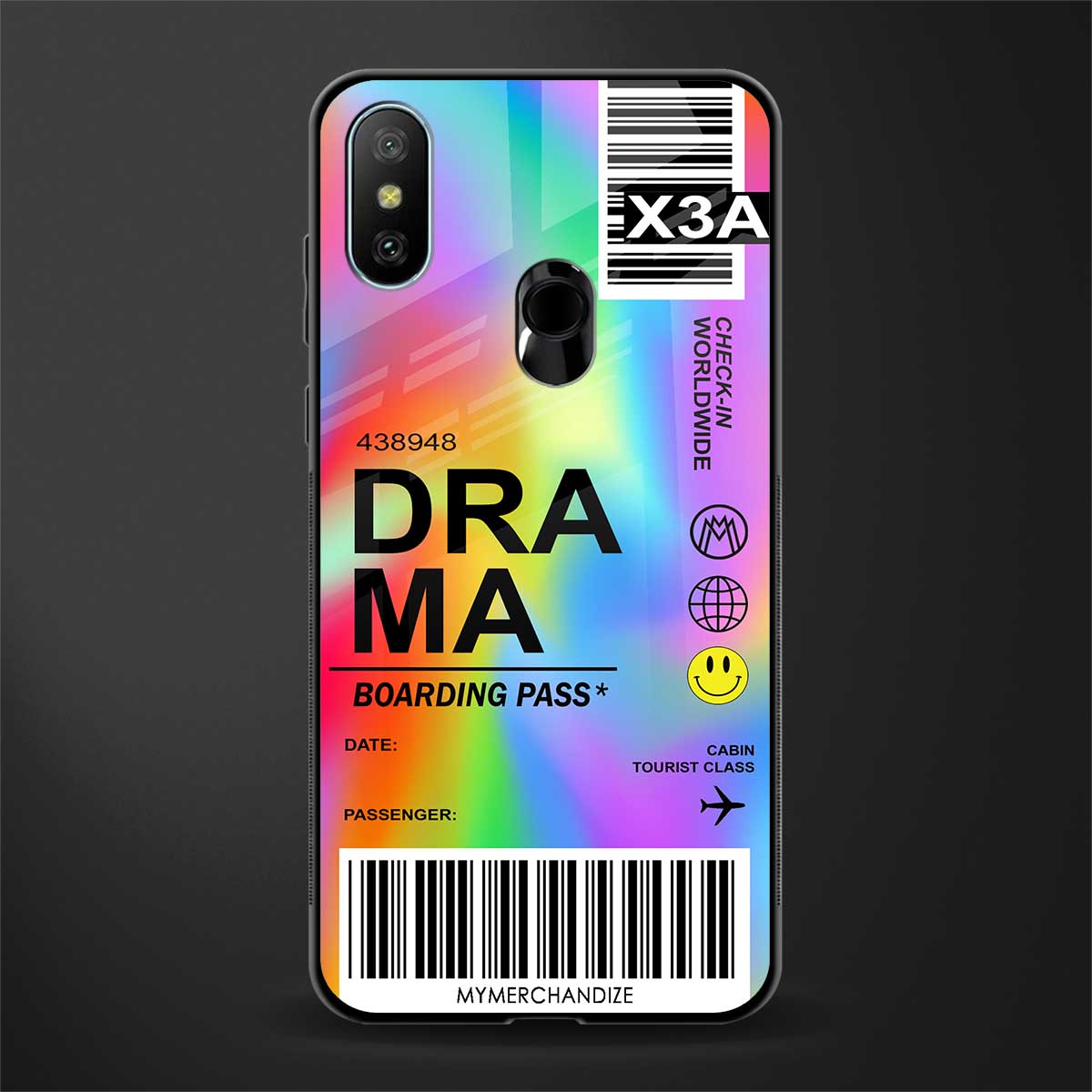 drama glass case for redmi 6 pro image