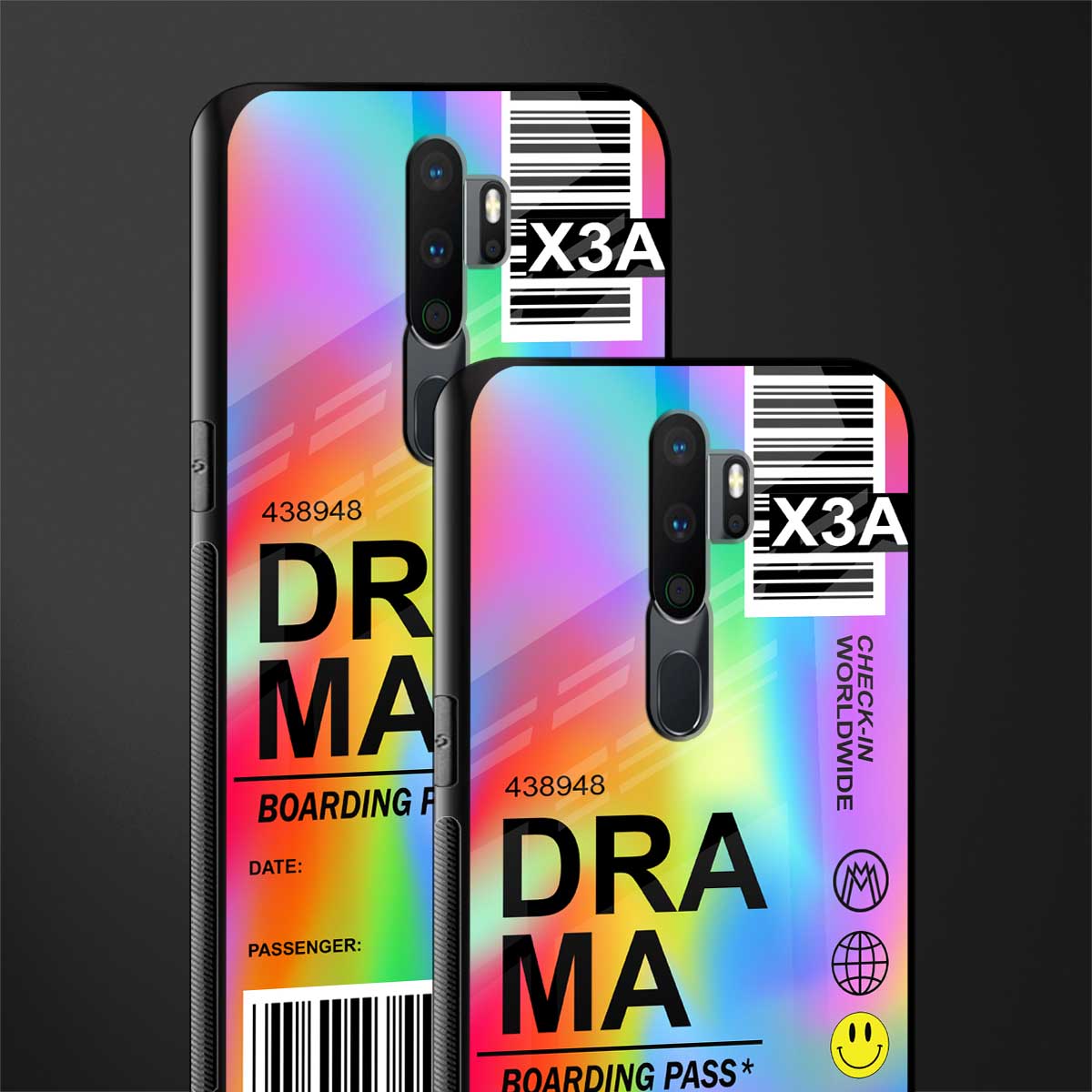 drama glass case for oppo a5 2020 image-2