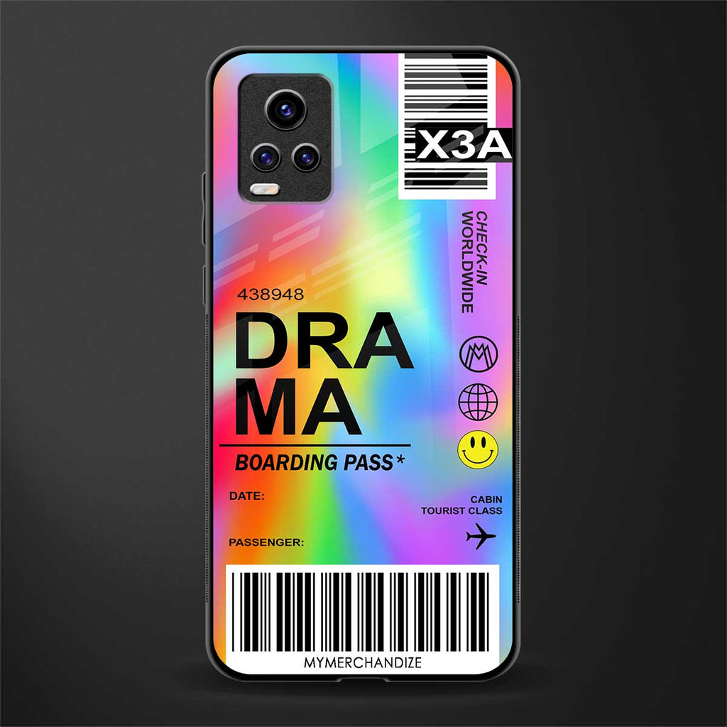 drama back phone cover | glass case for vivo y73