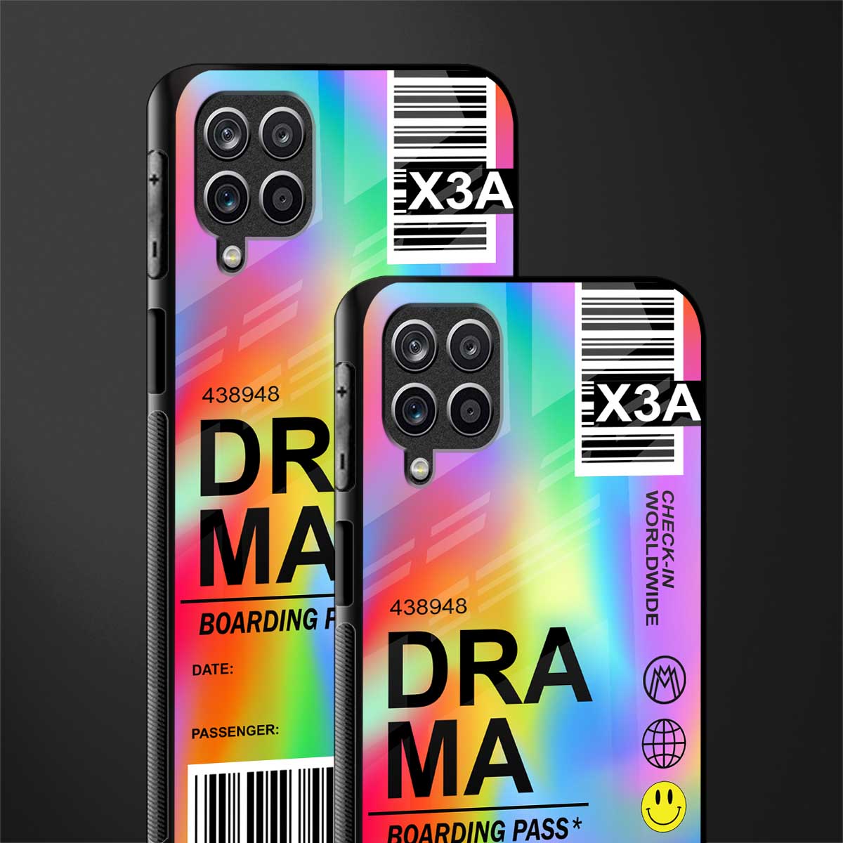 drama back phone cover | glass case for samsung galaxy a22 4g