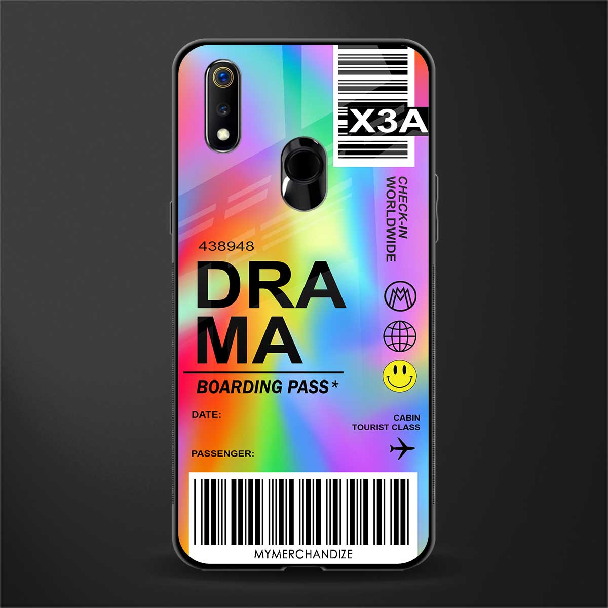 drama glass case for realme 3 pro image
