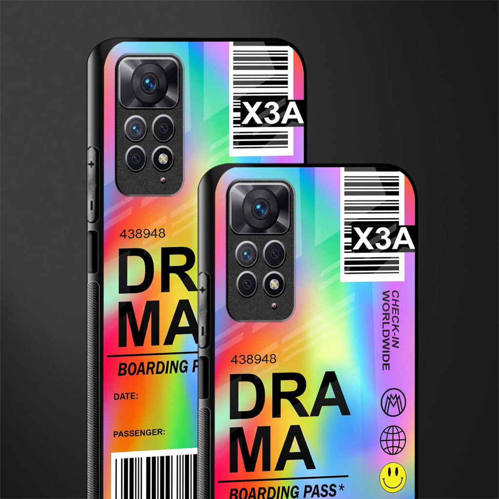 drama glass case for redmi note 11s image-2