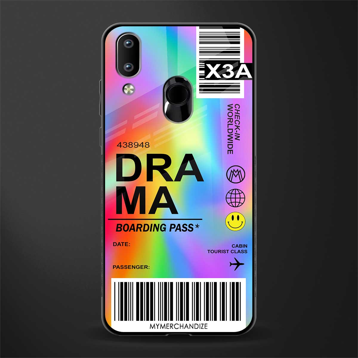 drama glass case for vivo y95 image