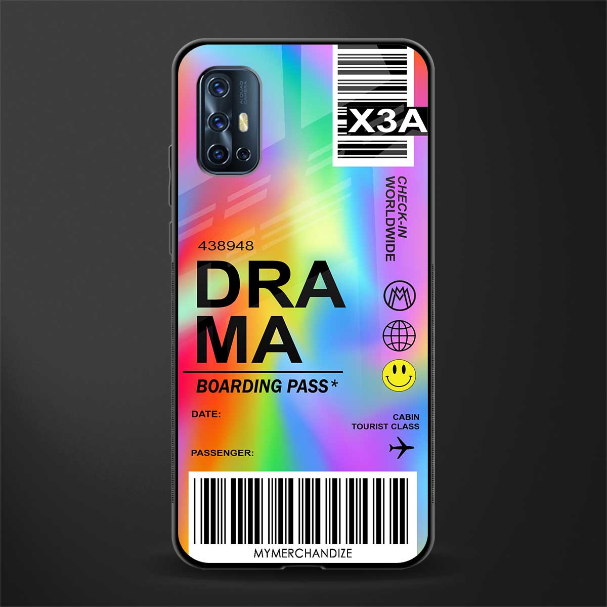 drama glass case for vivo v17 image