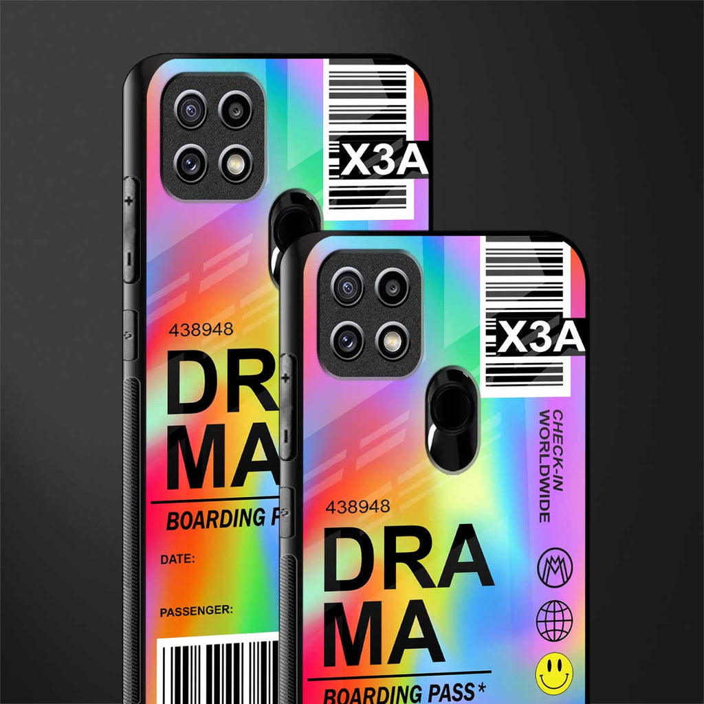 drama glass case for oppo a15s image-2