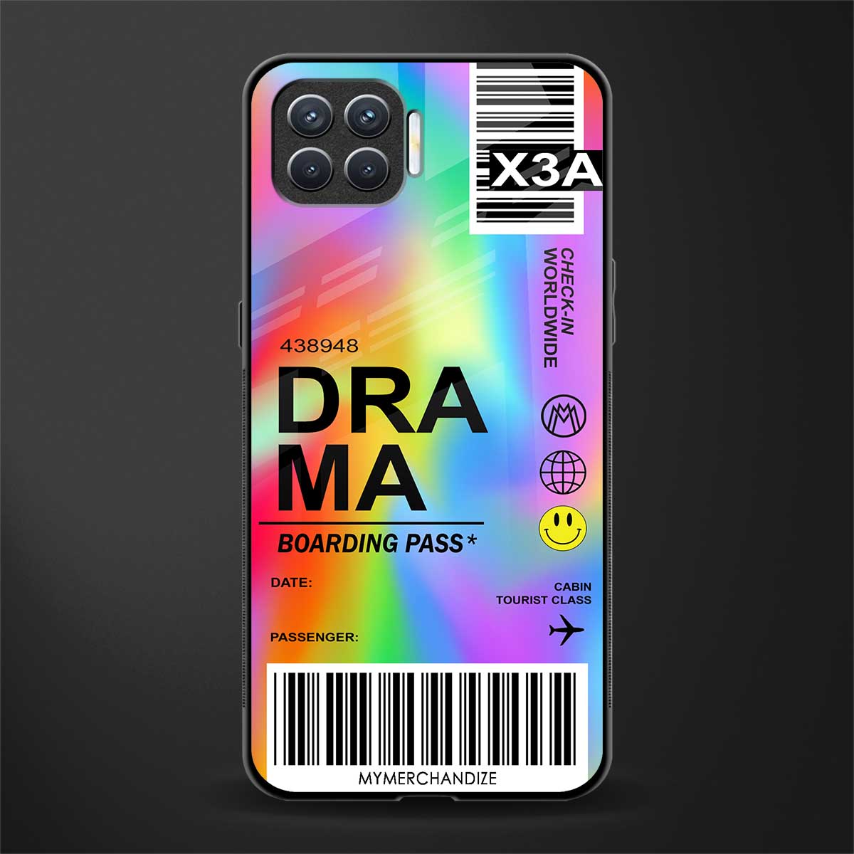 drama glass case for oppo f17 image