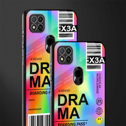 drama glass case for redmi 9c image-2